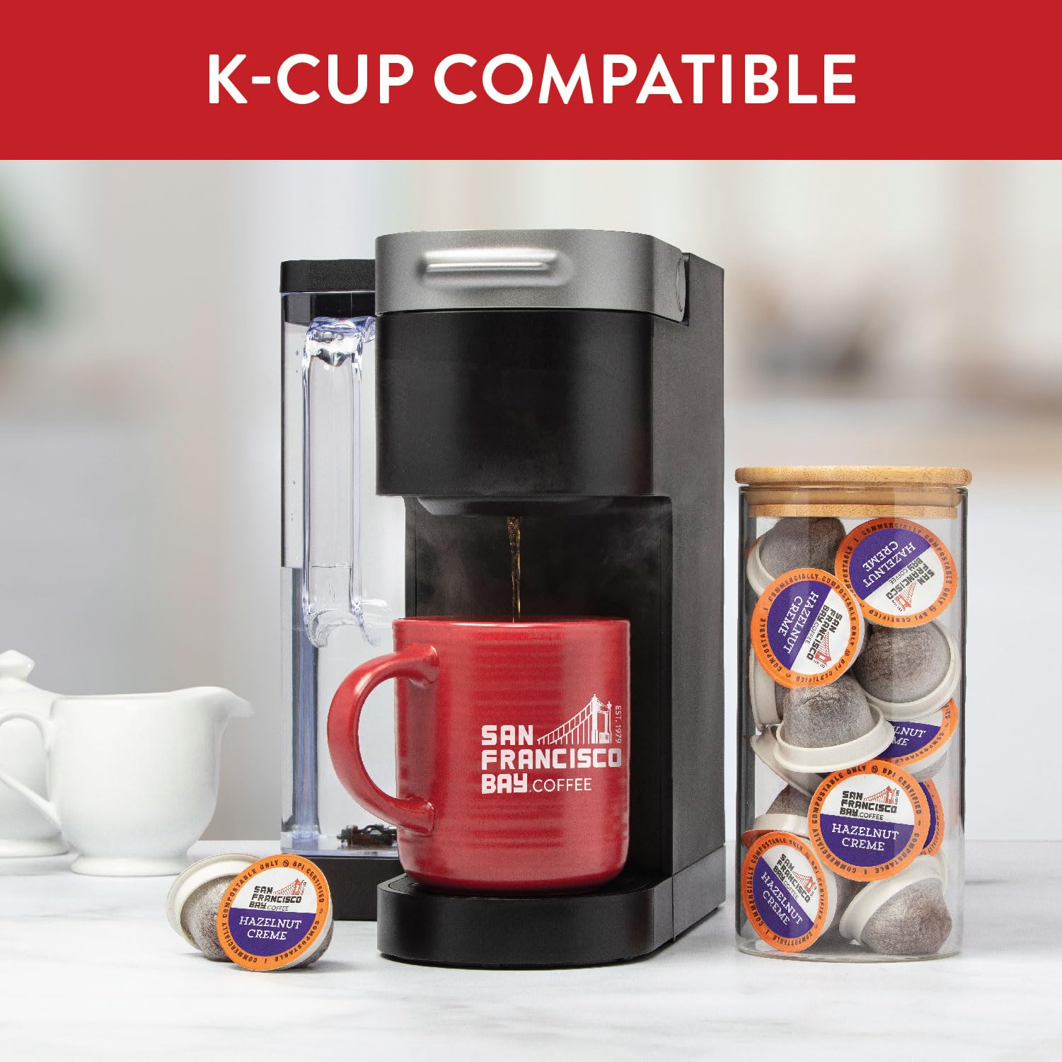 San Francisco Bay onecup pods—K-Cup compatibility for easy refills