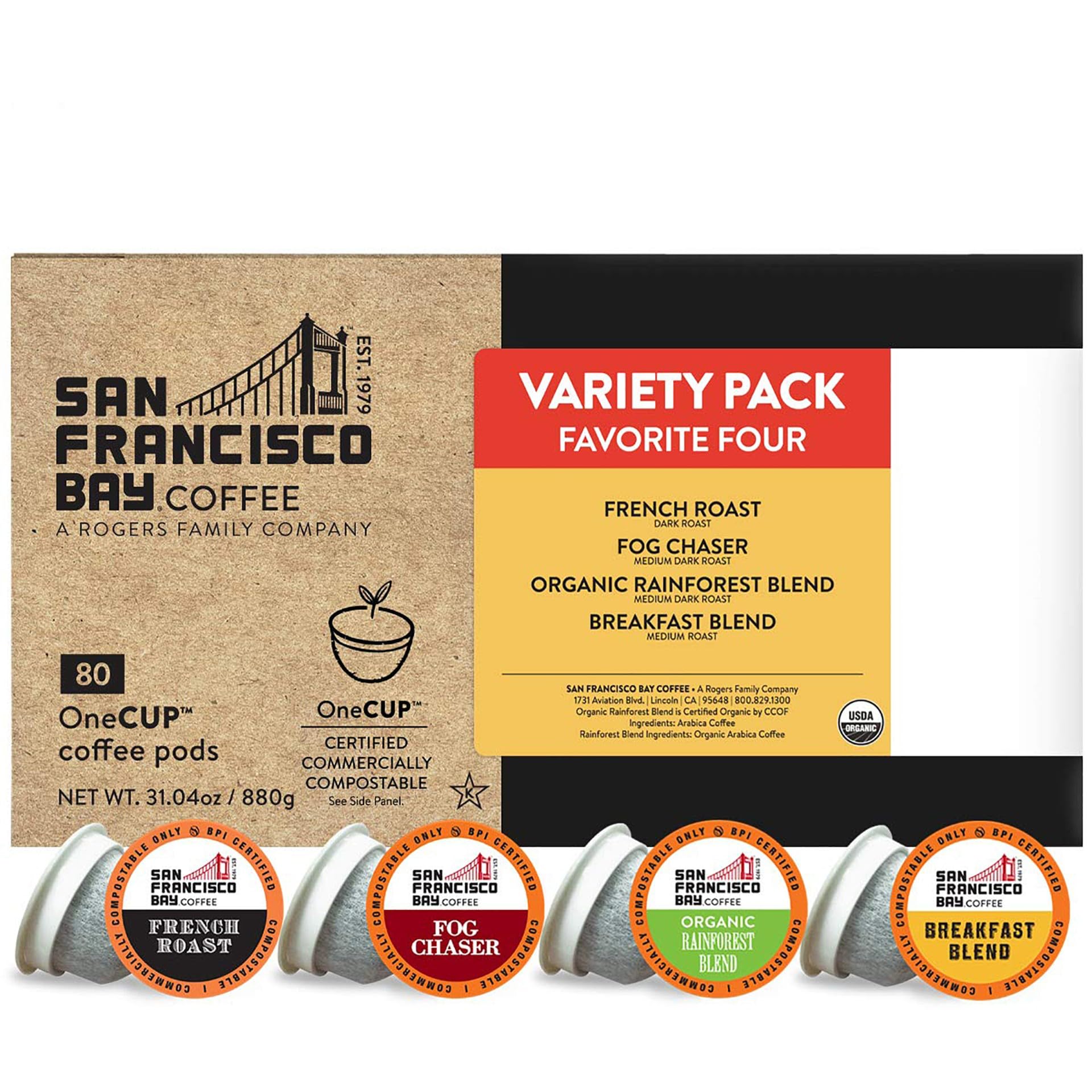 San Francisco Bay Original Variety Pod Closeup, premium flavors for daily ritual