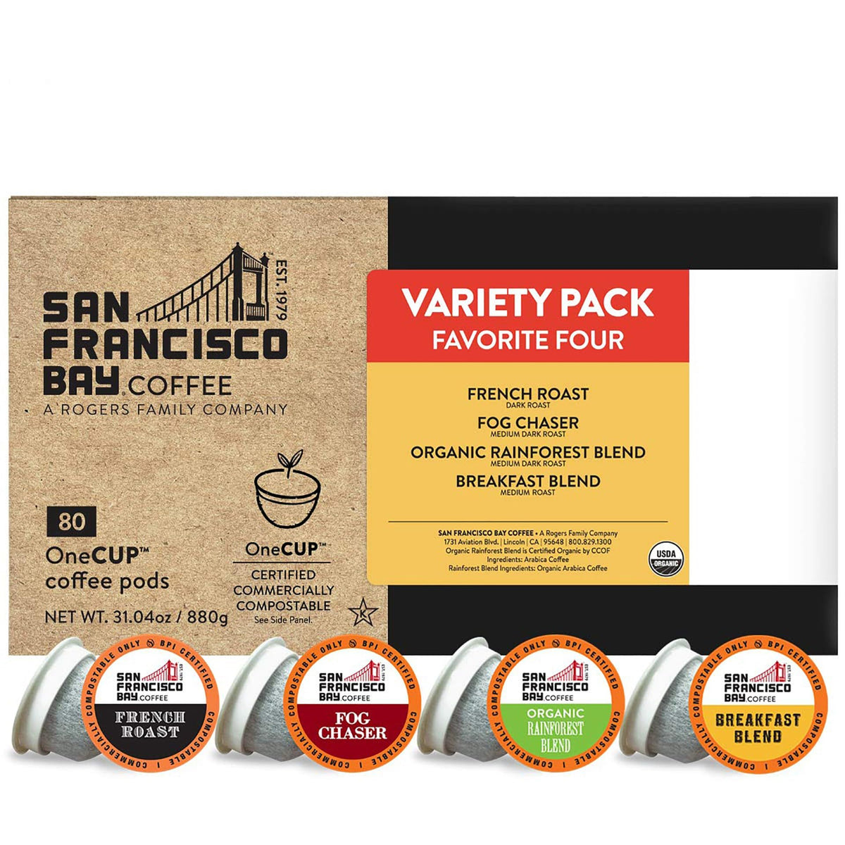 San Francisco Bay Original Variety Pod Closeup, premium flavors for daily ritual