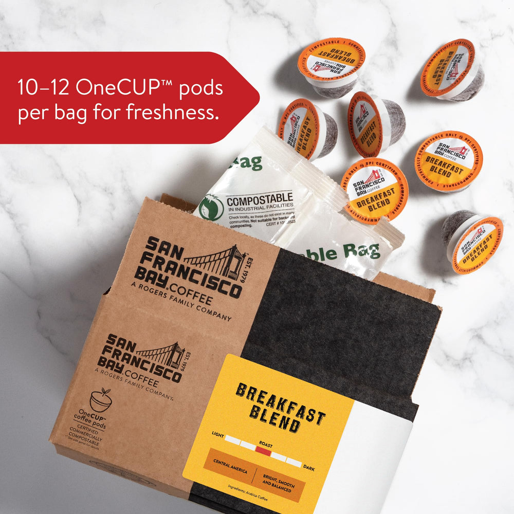 San Francisco Bay plant-based packaging certified compostable by BPI.