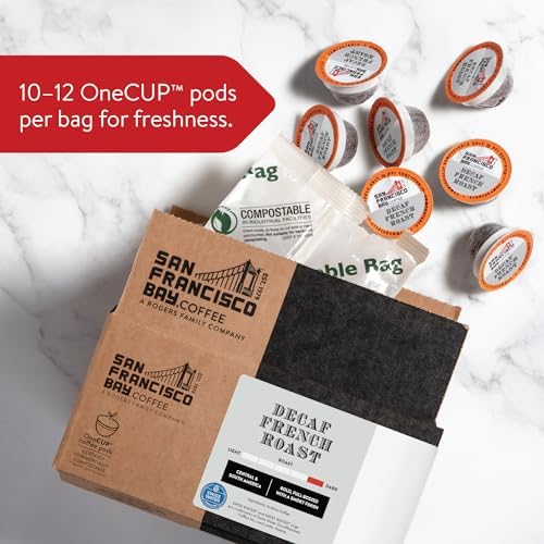 San Francisco Bay plant-based pods and packaging for sustainable coffee routines.