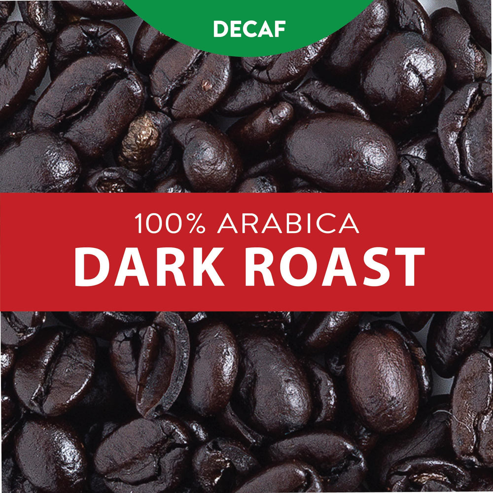 San Francisco Bay Swiss Water decaf close-up shows chemical-free processing.