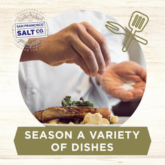 San Francisco Salt Co French Grey Sea Salt coarse grain, ideal for grinders and tables.