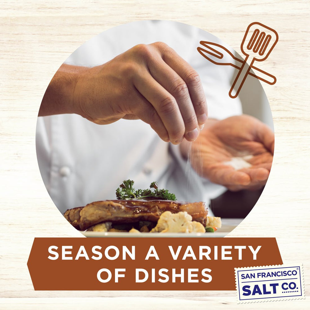 San Francisco Salt Company Alderwood salt finishes fish with balanced smoky depth.