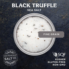 Close-up of truffle aroma from San Francisco Salt Company's salt blend