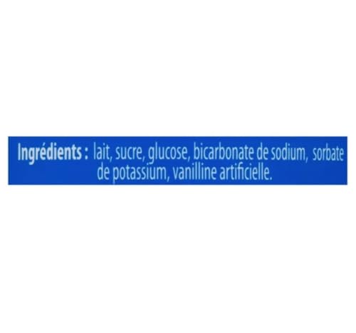 San Ignacio Dulce de Leche ingredients label shows milk and sugar