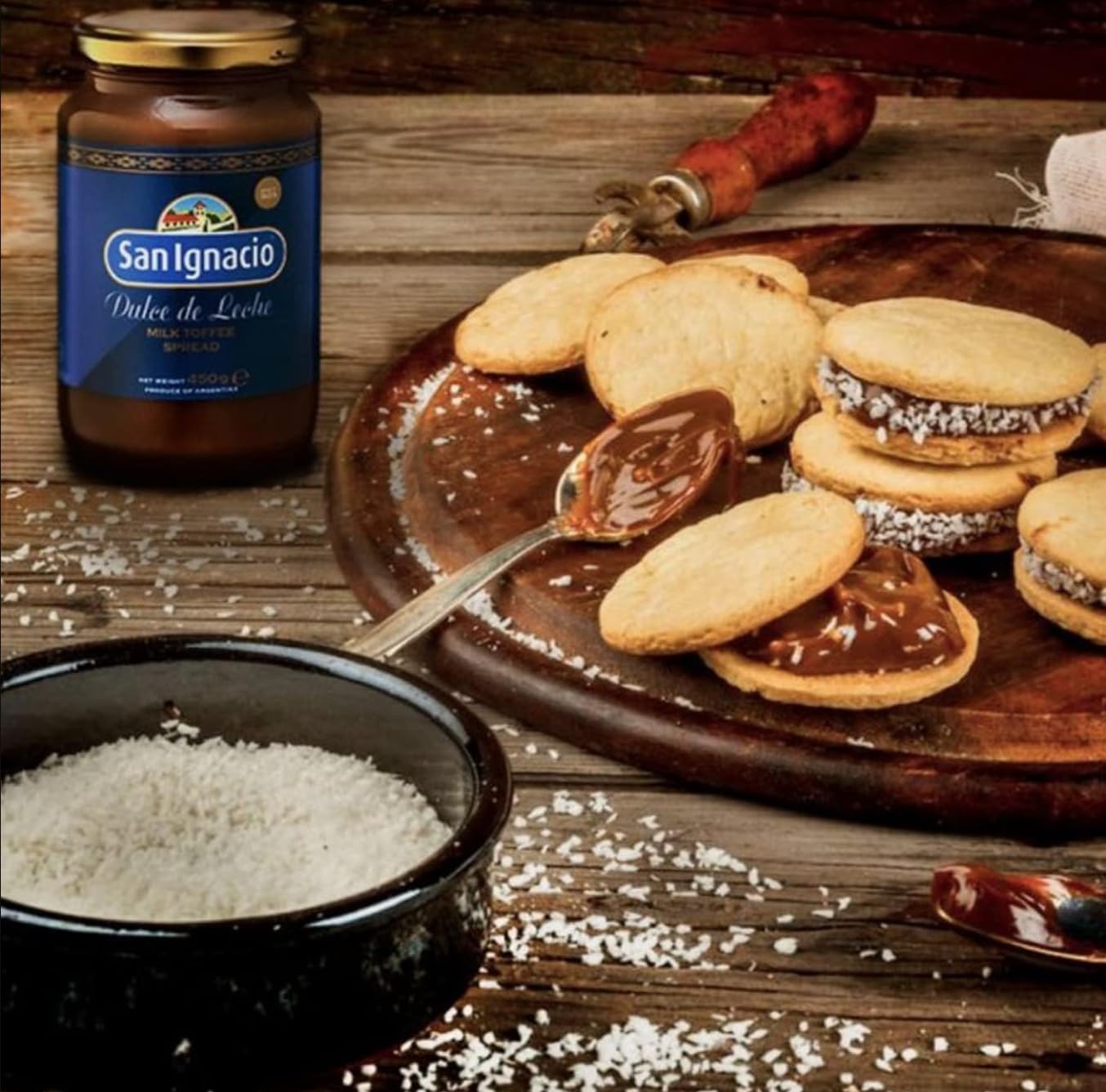 San Ignacio Dulce de Leche on pancakes adds creamy sweetness