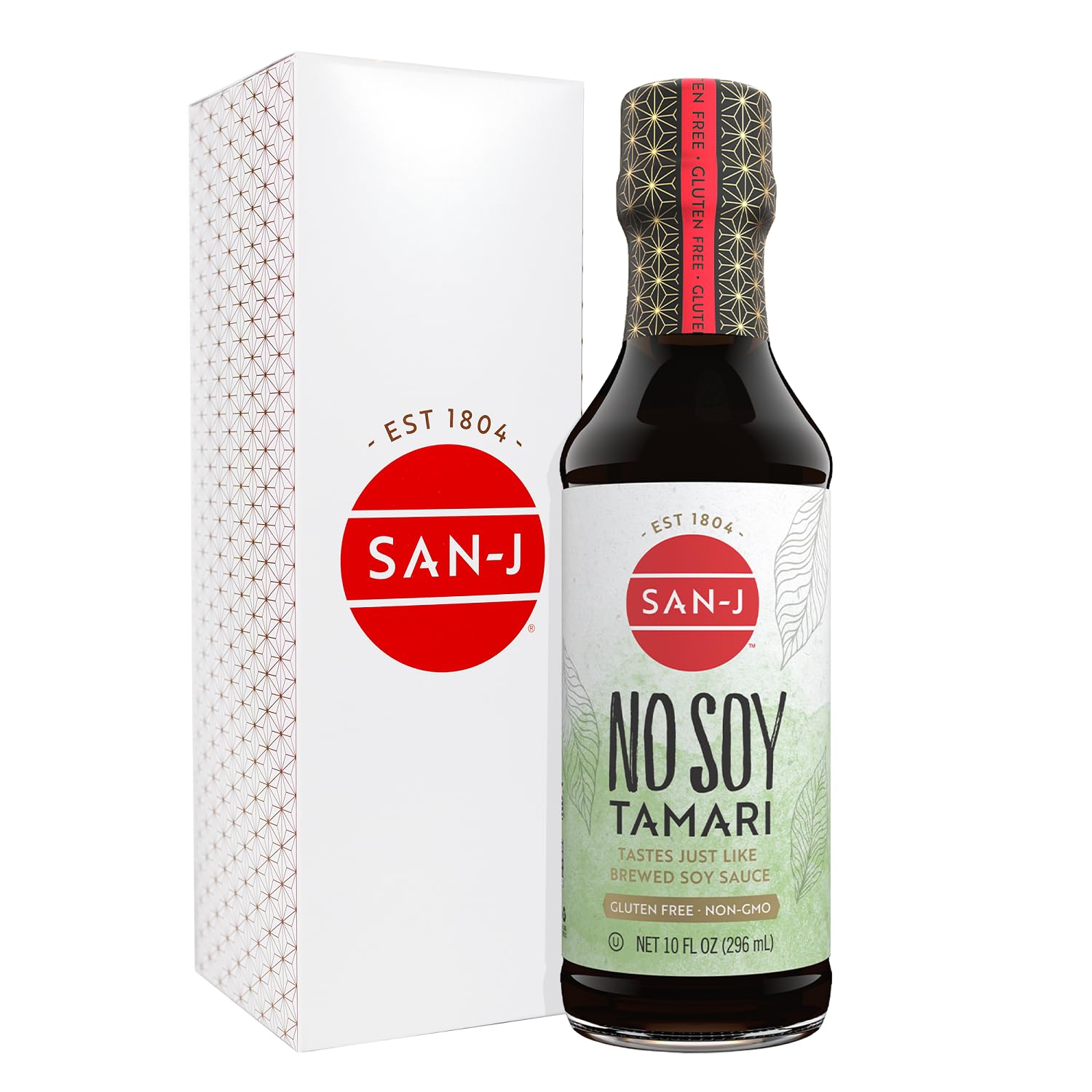 San-J No Soy Tamari bottle front for gluten-free cooking.