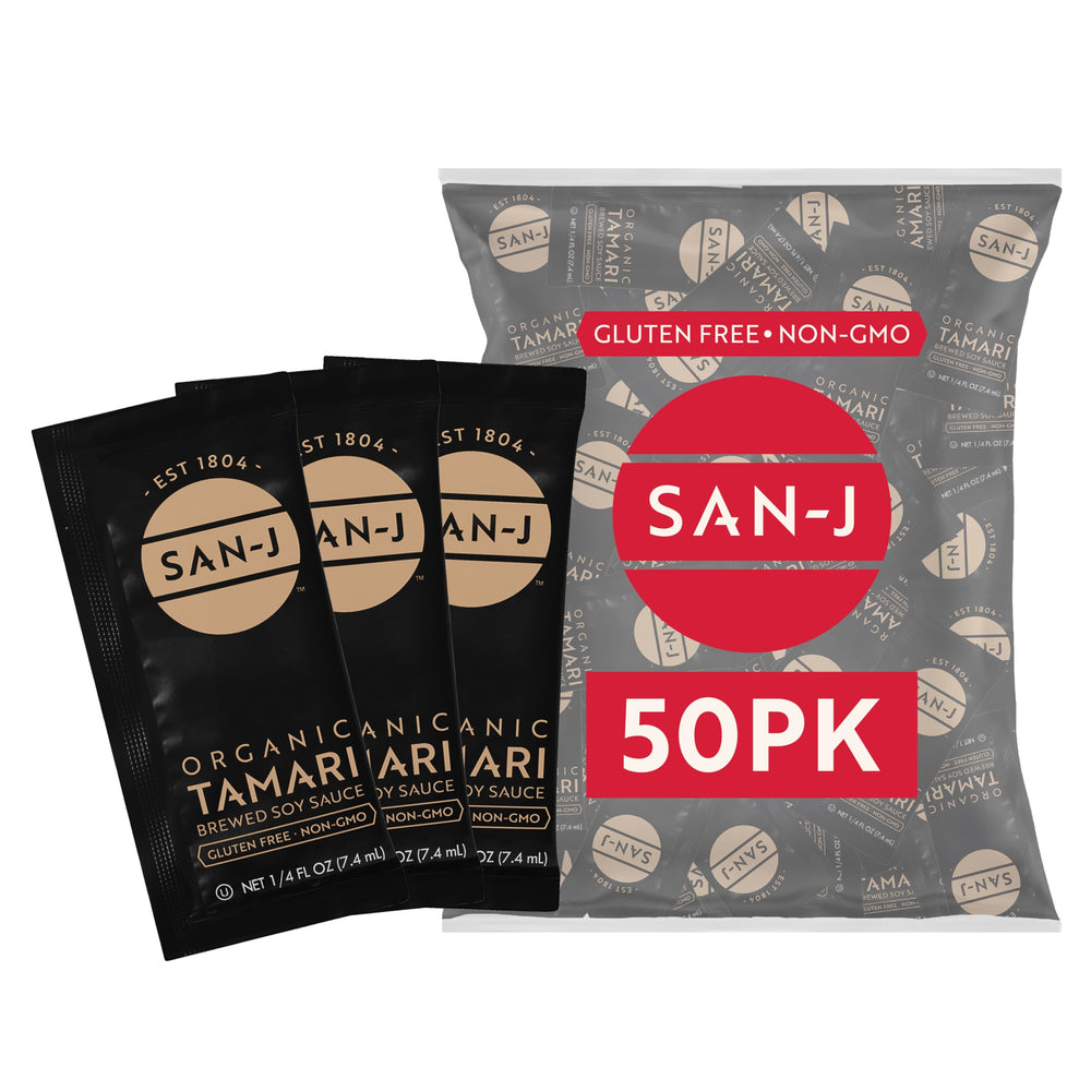 San-J tamari gluten-free packets on the go for quick meals