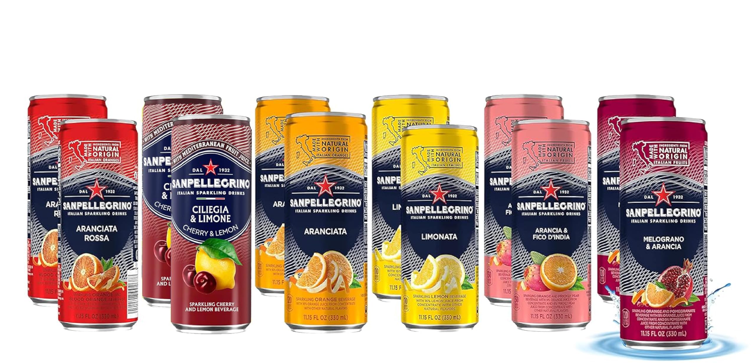 San Pellegrino Aranciata bottle with lively bubbles for a refreshing citrus treat.