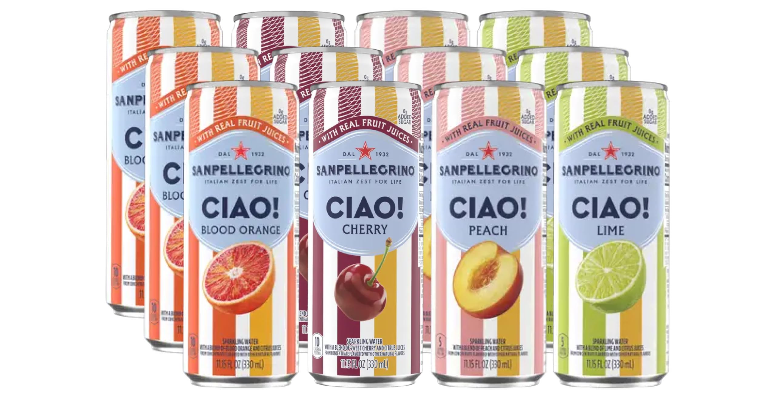 San Pellegrino Ciao lime can for crisp citrus refreshment and daily hydration
