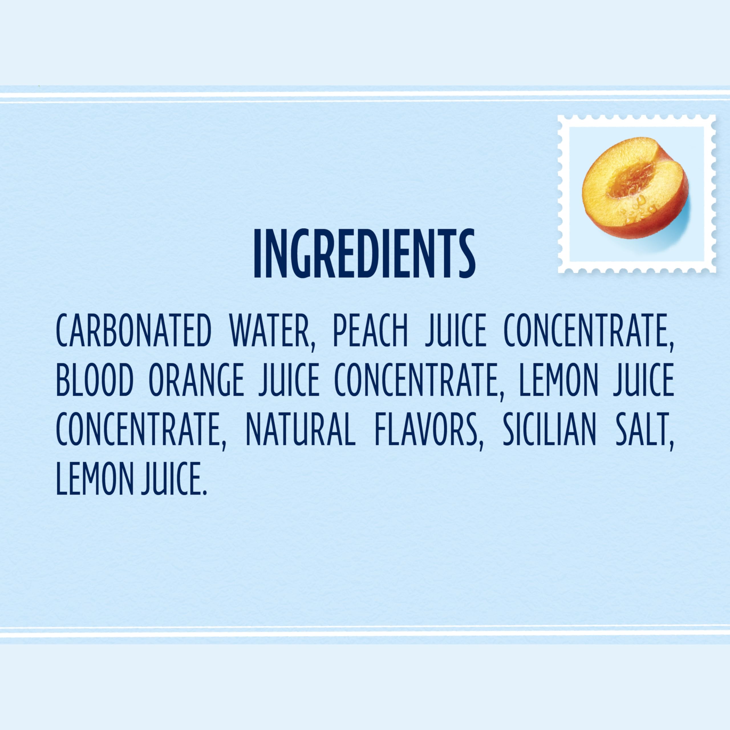 San Pellegrino CIAO Peach Sparkling Water pour into glass, crisp hydration ready to enjoy.