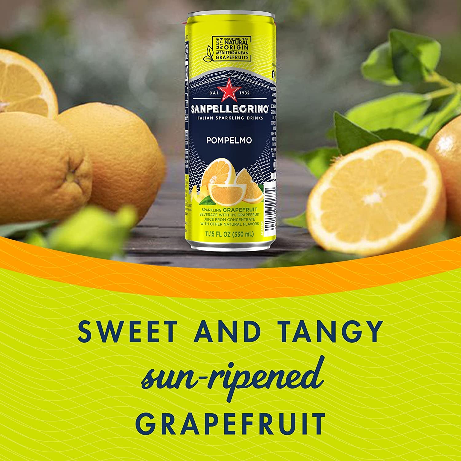San Pellegrino Ficodindia e Arancia can highlighting prickly pear notes