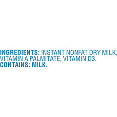 Sanalac Non Fat Dry Milk reconstituted in glass, versatile for cooking.