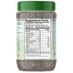 Sanar Naturals chia seeds bulk with scoop to easily add fiber and plant protein