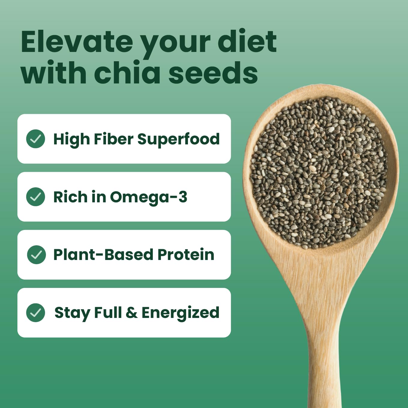 Sanar Naturals chia seeds in bowl ready to thicken smoothies and oats