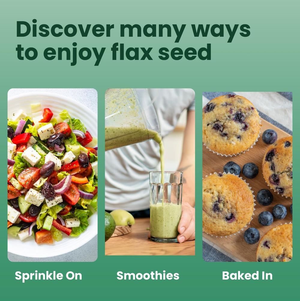 Sanar Naturals flax seed with organic, non-GMO, gluten-free attributes for clean nutrition