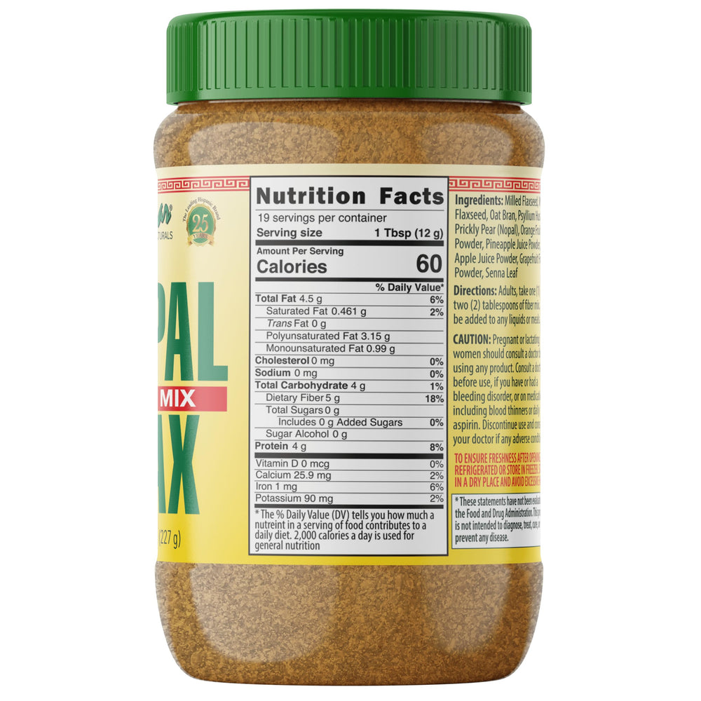 Sanar Naturals Nopal Flax Seed ground fiber ideal for easy mixing.
