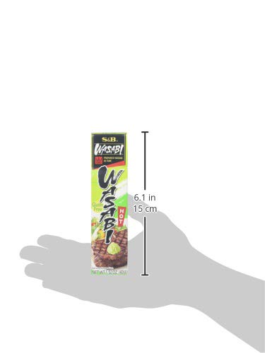 S&B Wasabi tube green paste enhances dipping sauces and spreads.