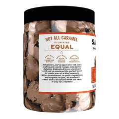 Sanders premium milk chocolate coating covers the cluster.