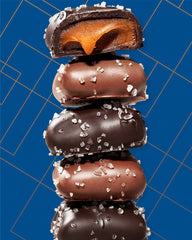 Sanders sea salt finish enhances contrasts, ideal for sharing or gifting.