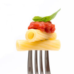 Sanniti artisanal pasta Gragnano origin with bronze-drawn finish enhancing sauce cling