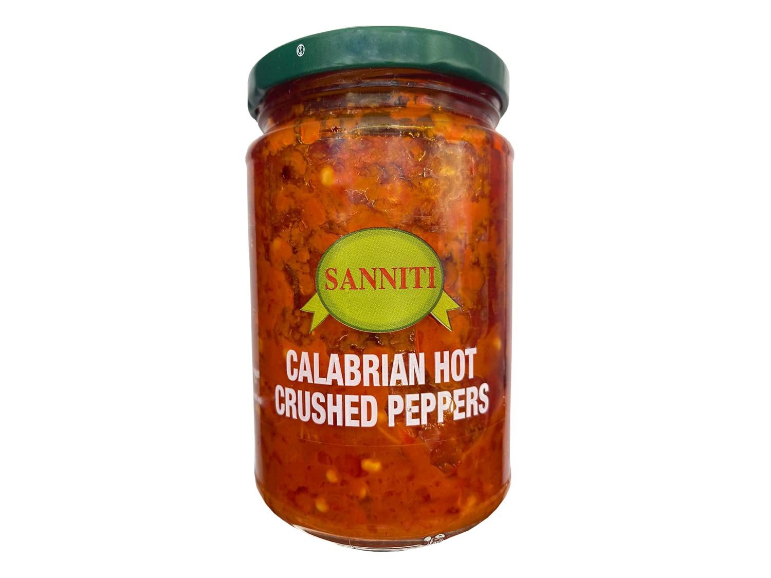 Sanniti Calabrian chili close-up showing chunky texture for recipes.