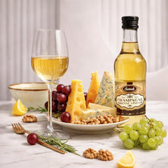Sanniti Champagne Ardenne Vinegar drizzled over a fresh salad for vinaigrettes.