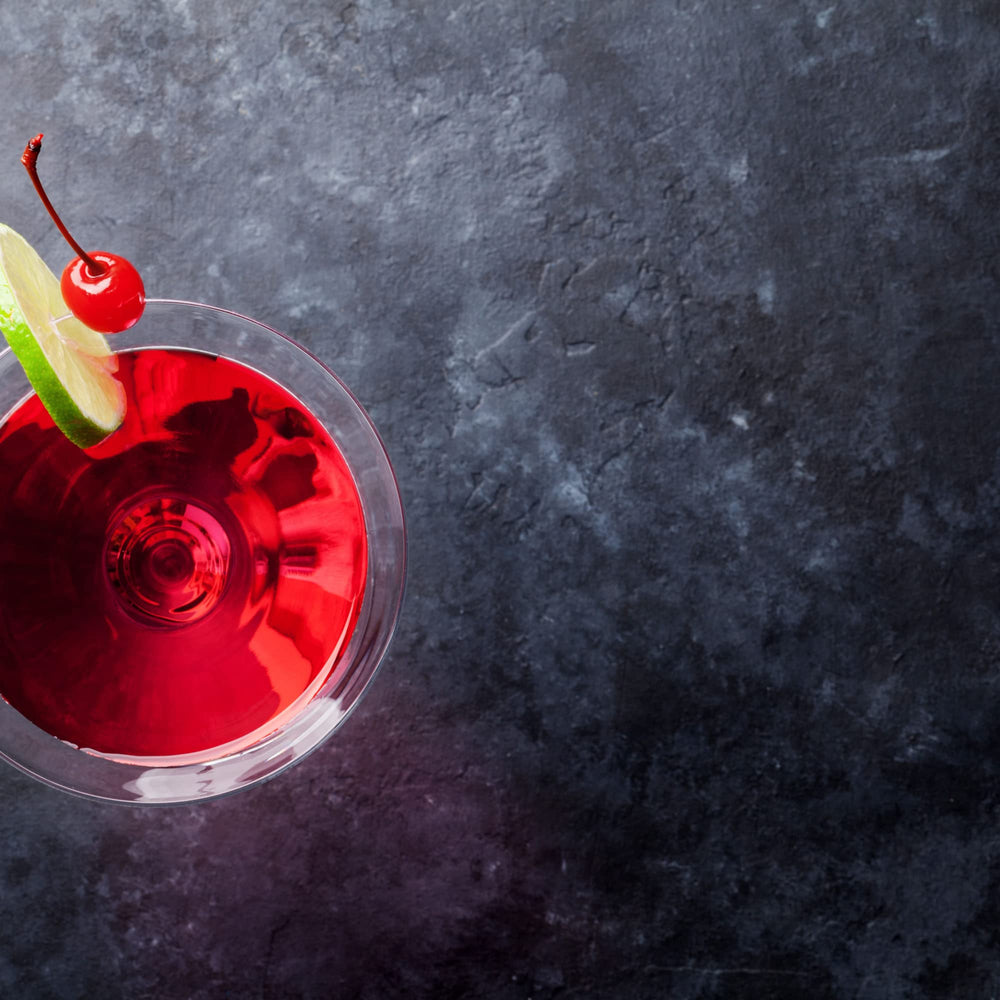 Sanniti dessert drizzle enhances vanilla ice cream with a cherry glaze