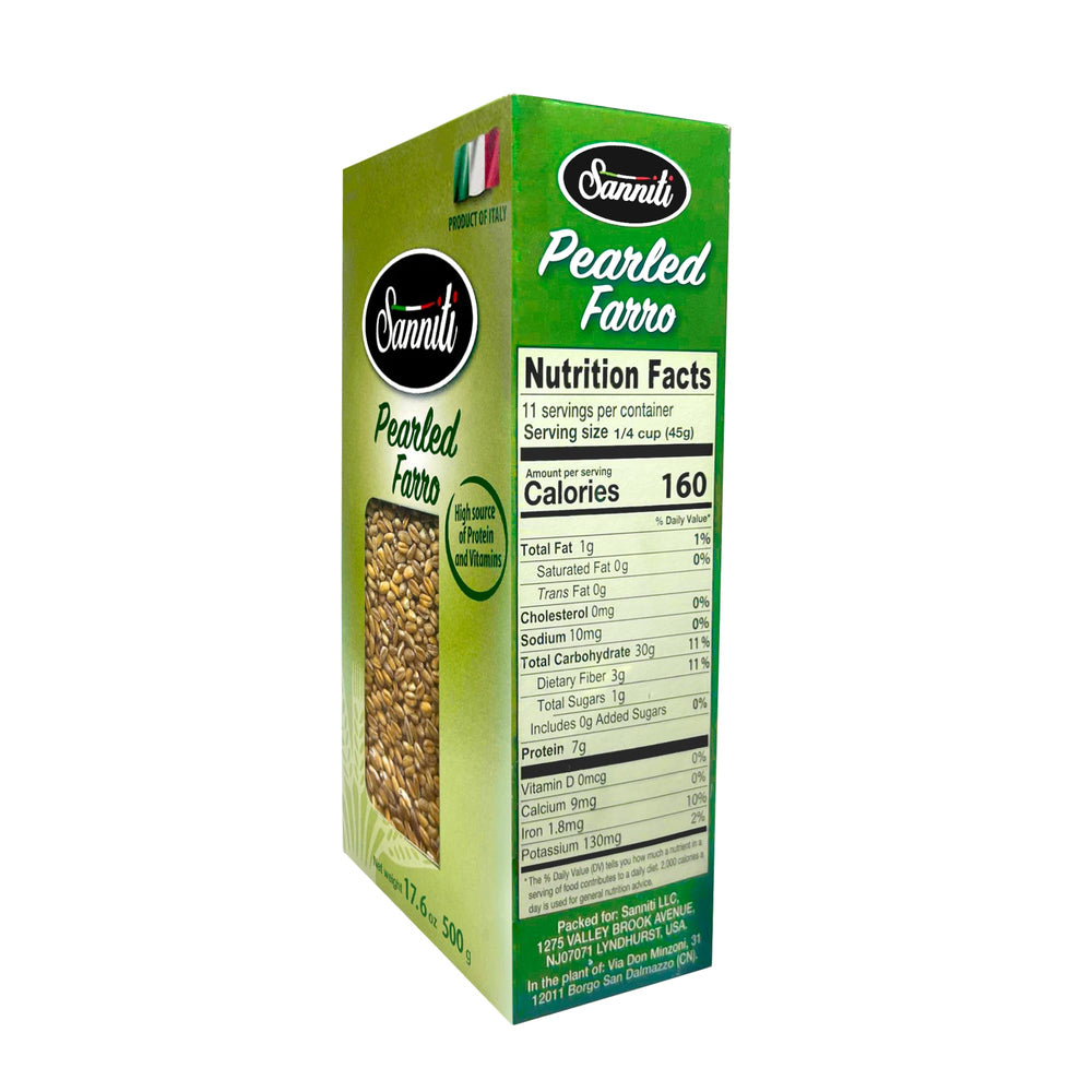 Sanniti grain bowls use farro as a hearty base.