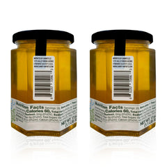 Sanniti Fulmer Acacia honey bottle twin-pack, convenient for everyday use.