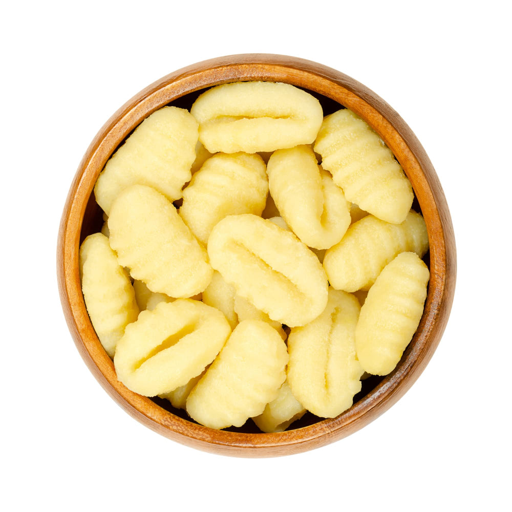 Sanniti gnocchi packaging-closeup focusing on gluten-free care