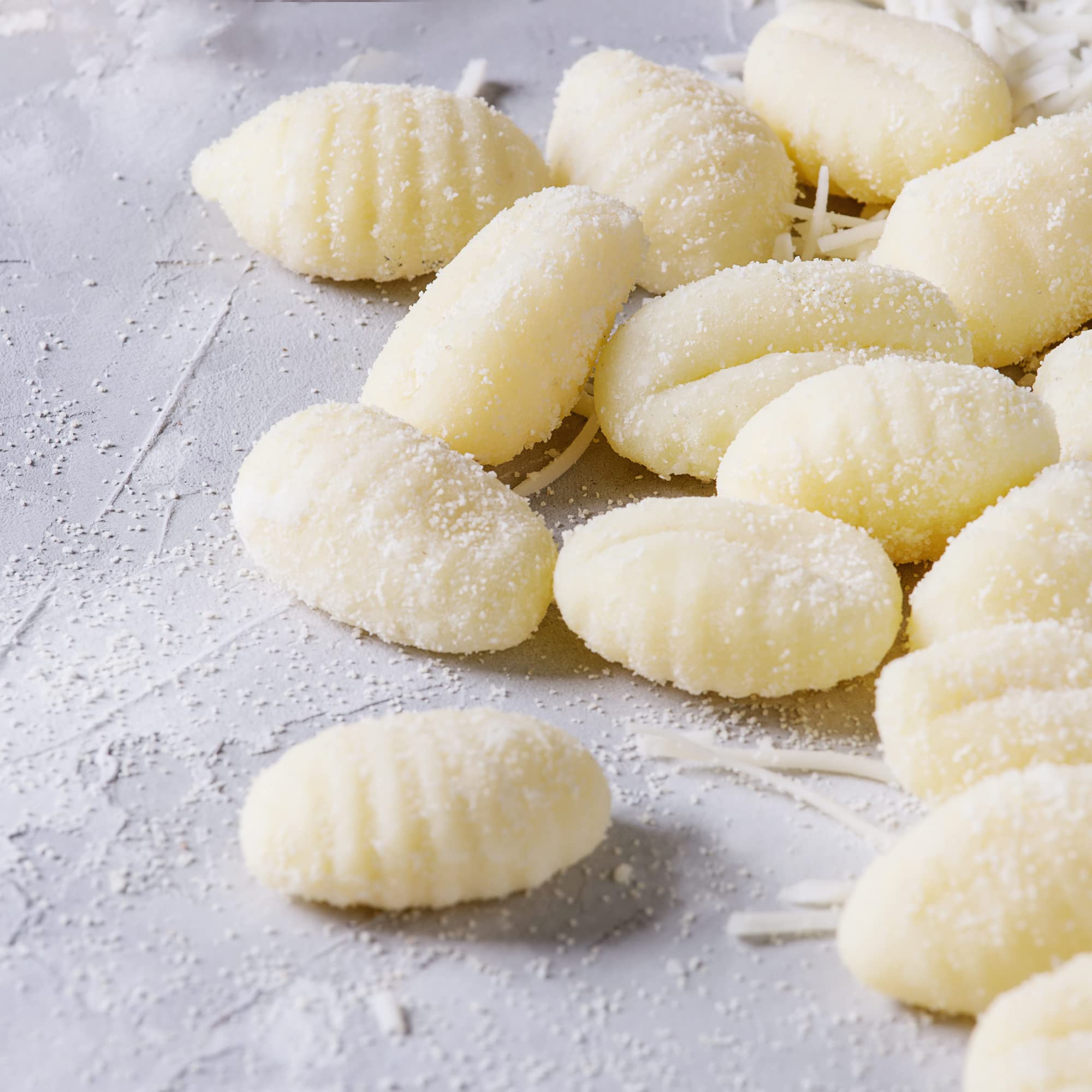 Sanniti gnocchi tomato-sauce-dish plated with red sauce