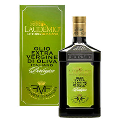 Sanniti Laudemio olive oil bottle for premium finishing and flavor enhancement