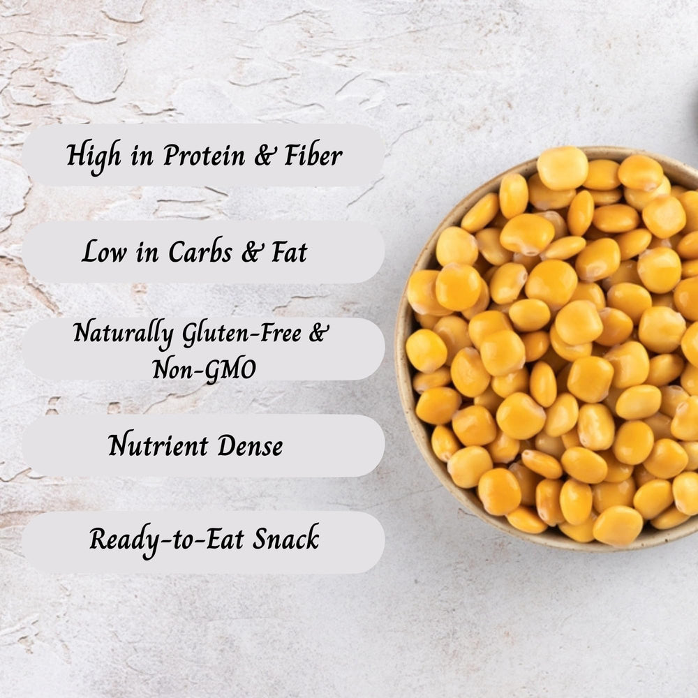 Sanniti Lupini beans in brine with salt hint for flavor boost.