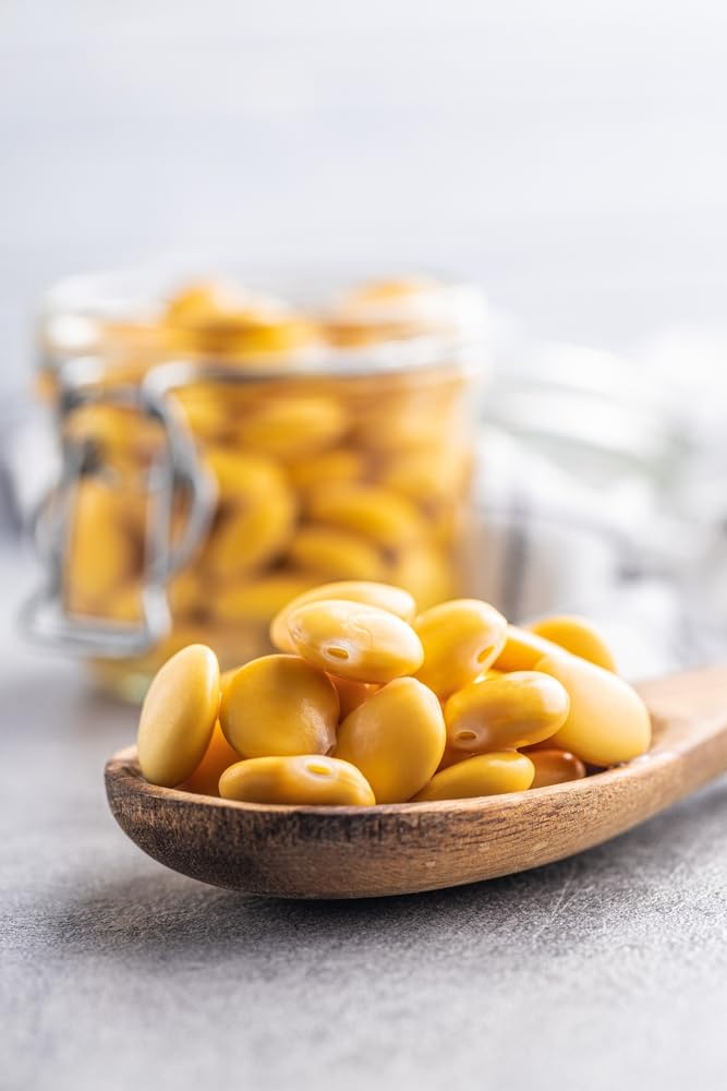 Gourmet antipasti platter featuring Sanniti Lupini beans as savory addition.