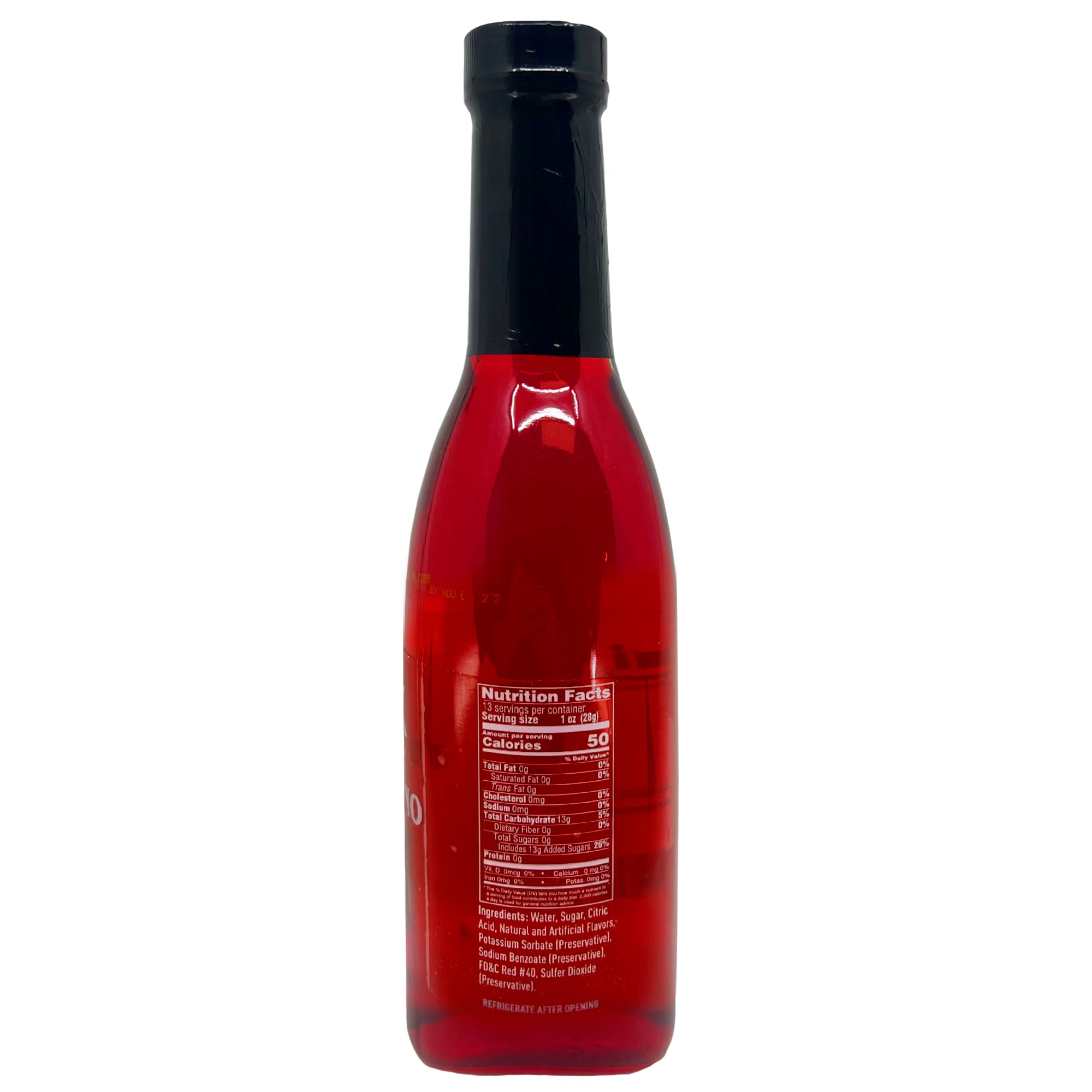 Sanniti Cherry Syrup pour enabling precise, consistent drizzle for drinks