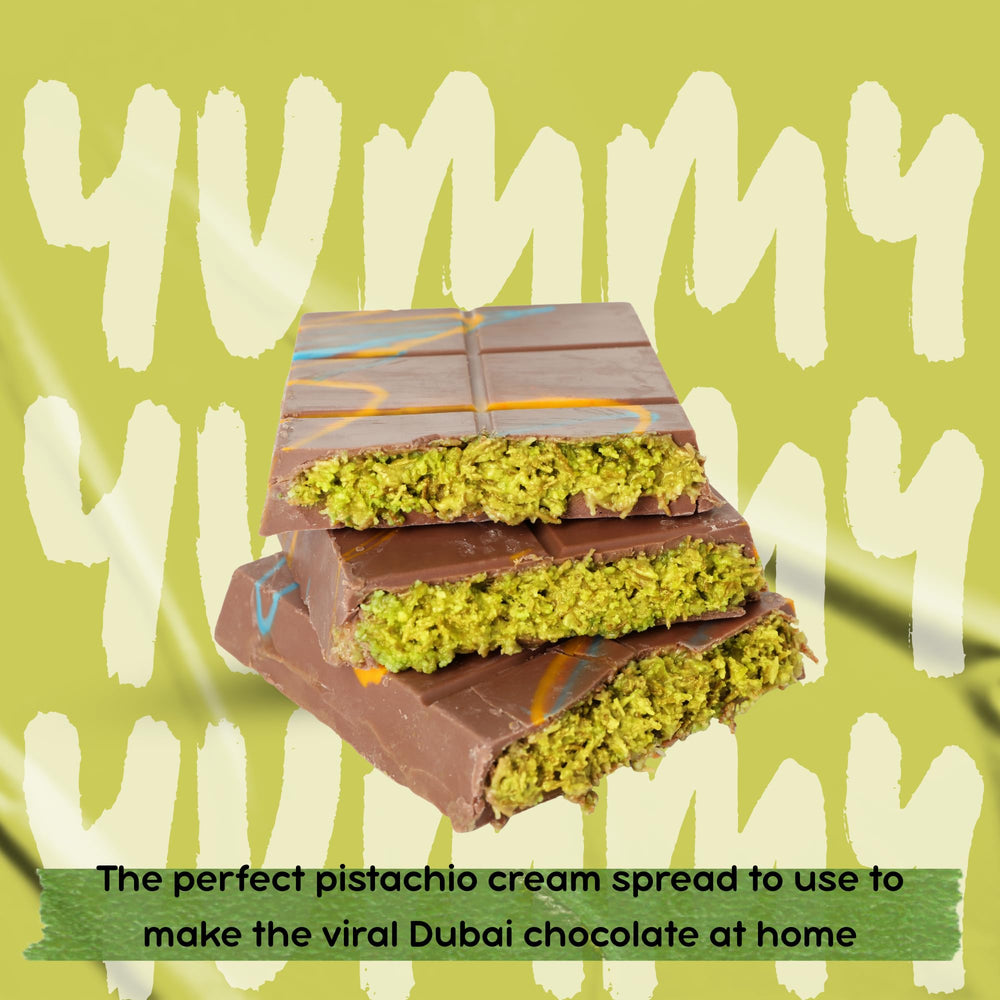 Sanniti Marullo pistachio spread on a flaky croissant
