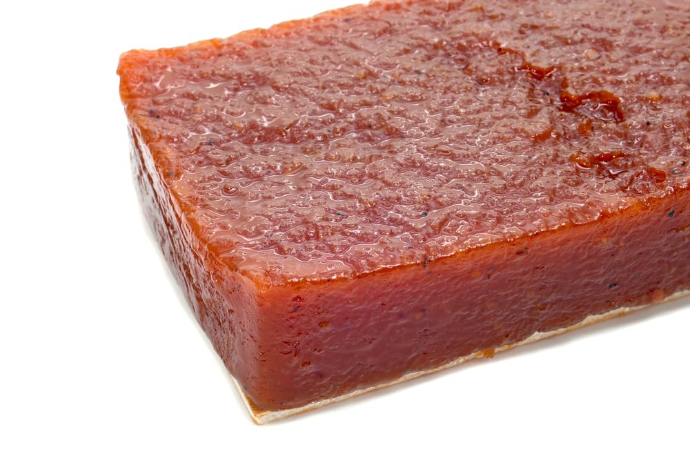 Sanniti Membrillo Quince Paste close-up, glossy texture.