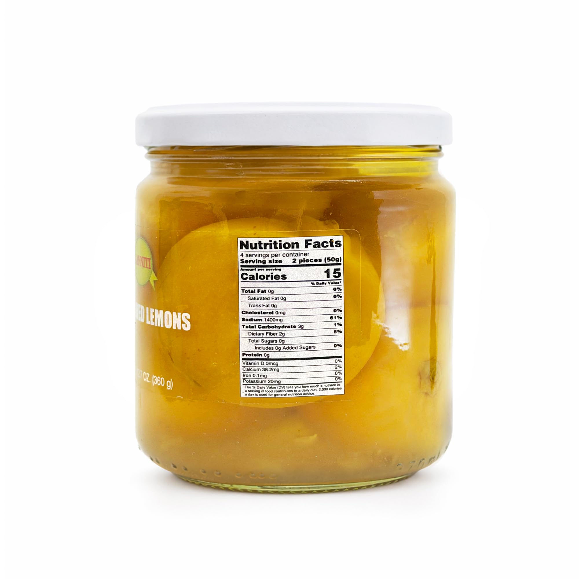 Sanniti mini preserved lemons jar side view highlighting compact pantry staple brightness