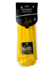 Sanniti gluten-free pappardelle pack, artisanal Italian pasta ready for sauces.