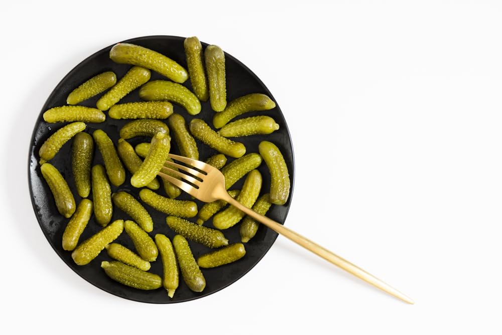 Sanniti Spanish cornichons jar and packaging emphasizing authenticity from Spain