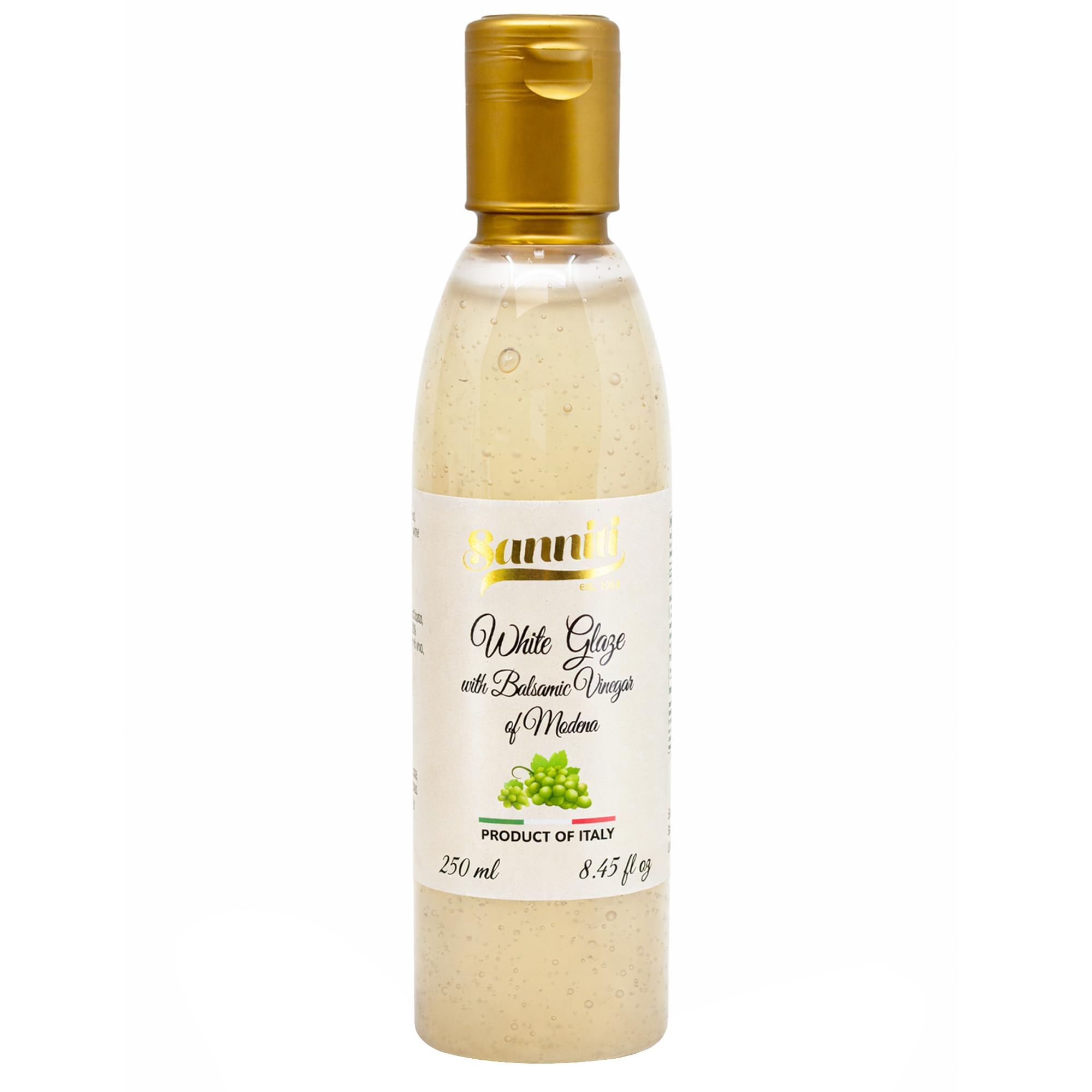Sanniti White Glaze with Balsamic Vinegar of Modena pour on salad for a balanced sweet-tang finish.
