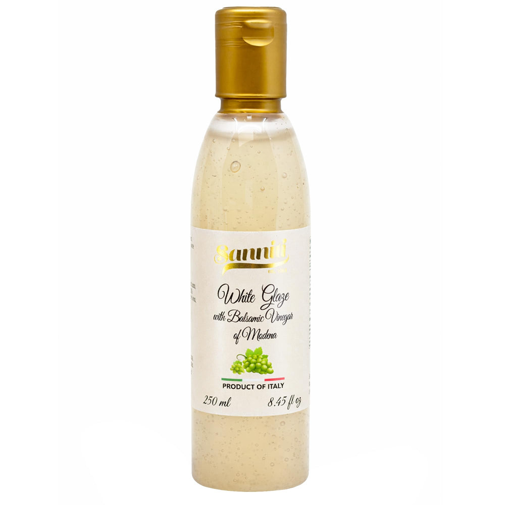 Sanniti White Glaze with Balsamic Vinegar of Modena pour on salad for a balanced sweet-tang finish.
