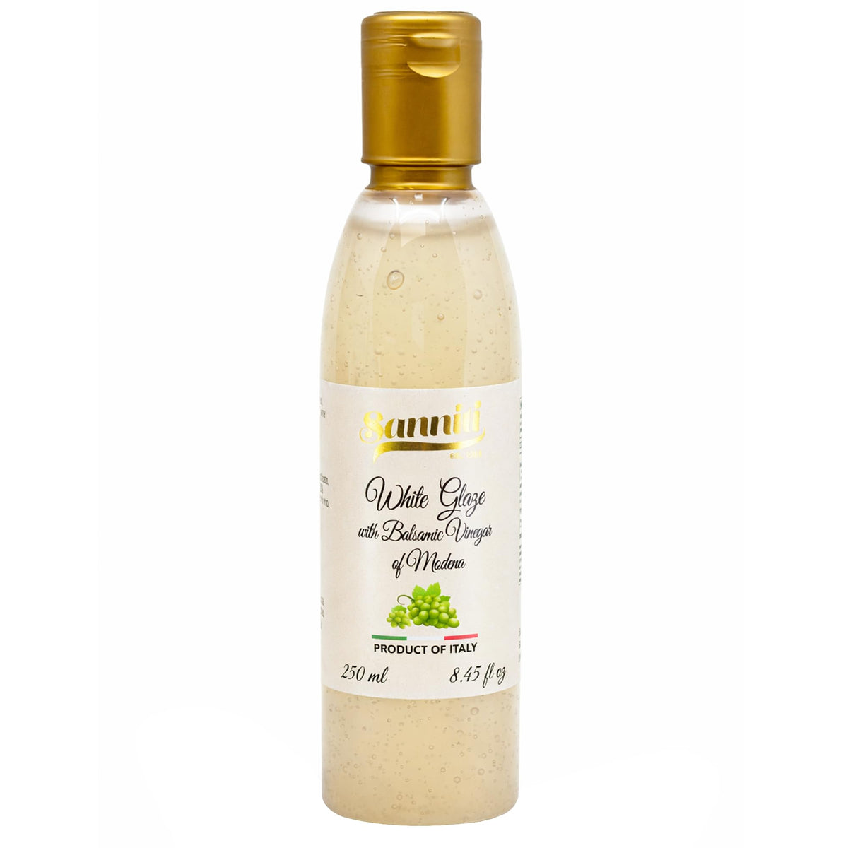 Sanniti White Glaze with Balsamic Vinegar of Modena pour on salad for a balanced sweet-tang finish.