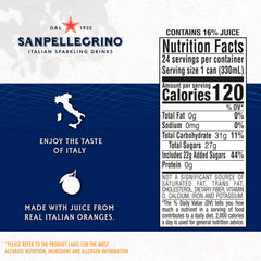 Sanpellegrino Aranciata can delivers a citrusy brunch pairing and refreshing lift.