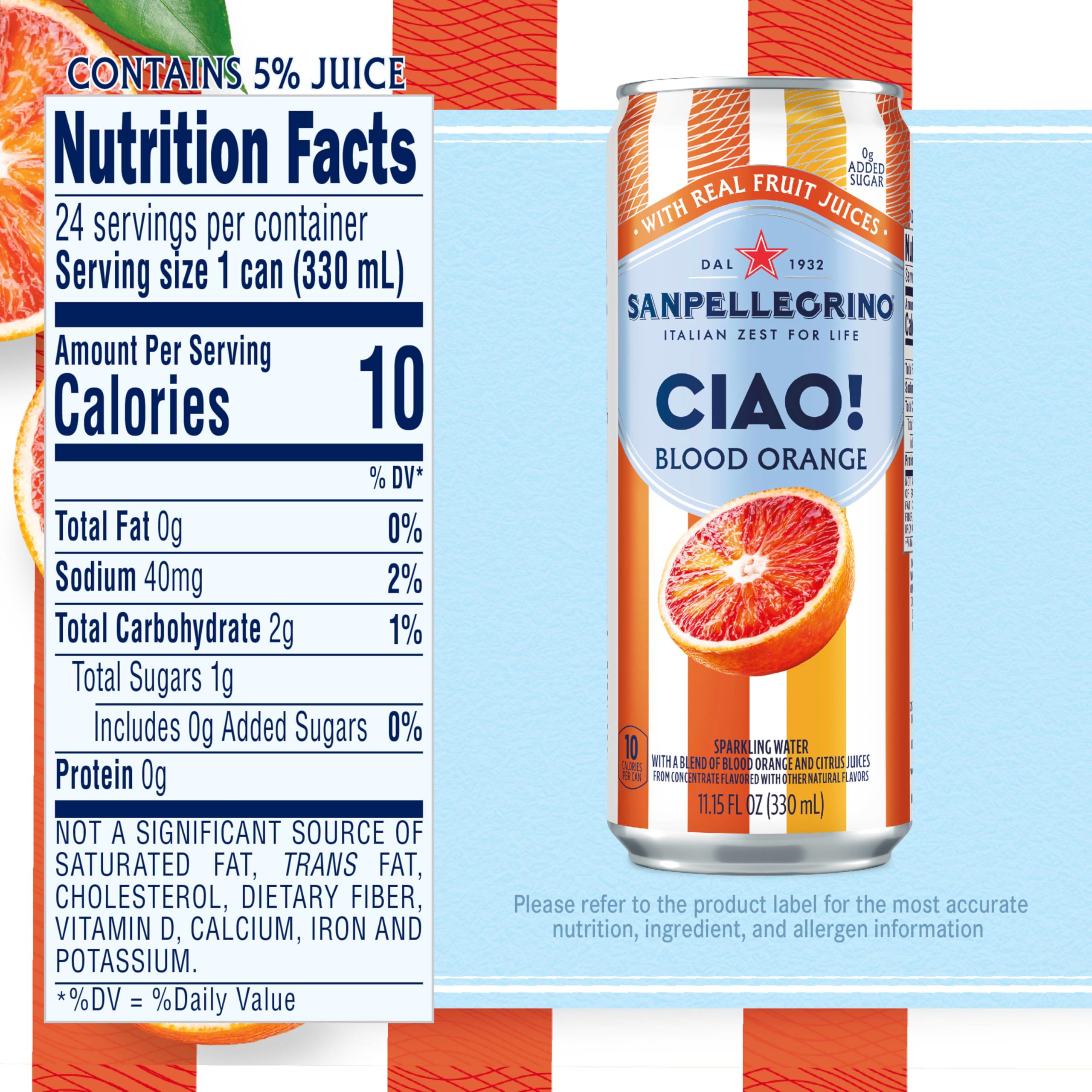 Sanpellegrino CIAO 24-pack display ideal for sharing moments