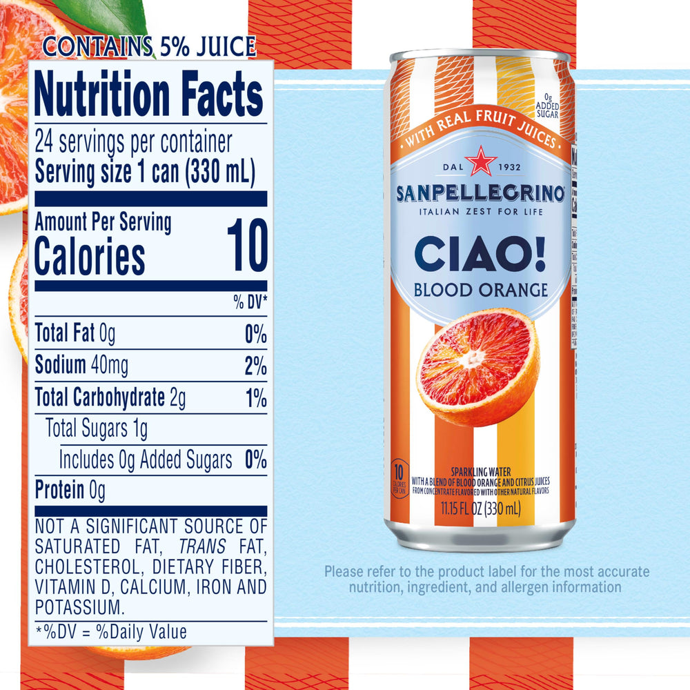 Sanpellegrino CIAO 24-pack display ideal for sharing moments