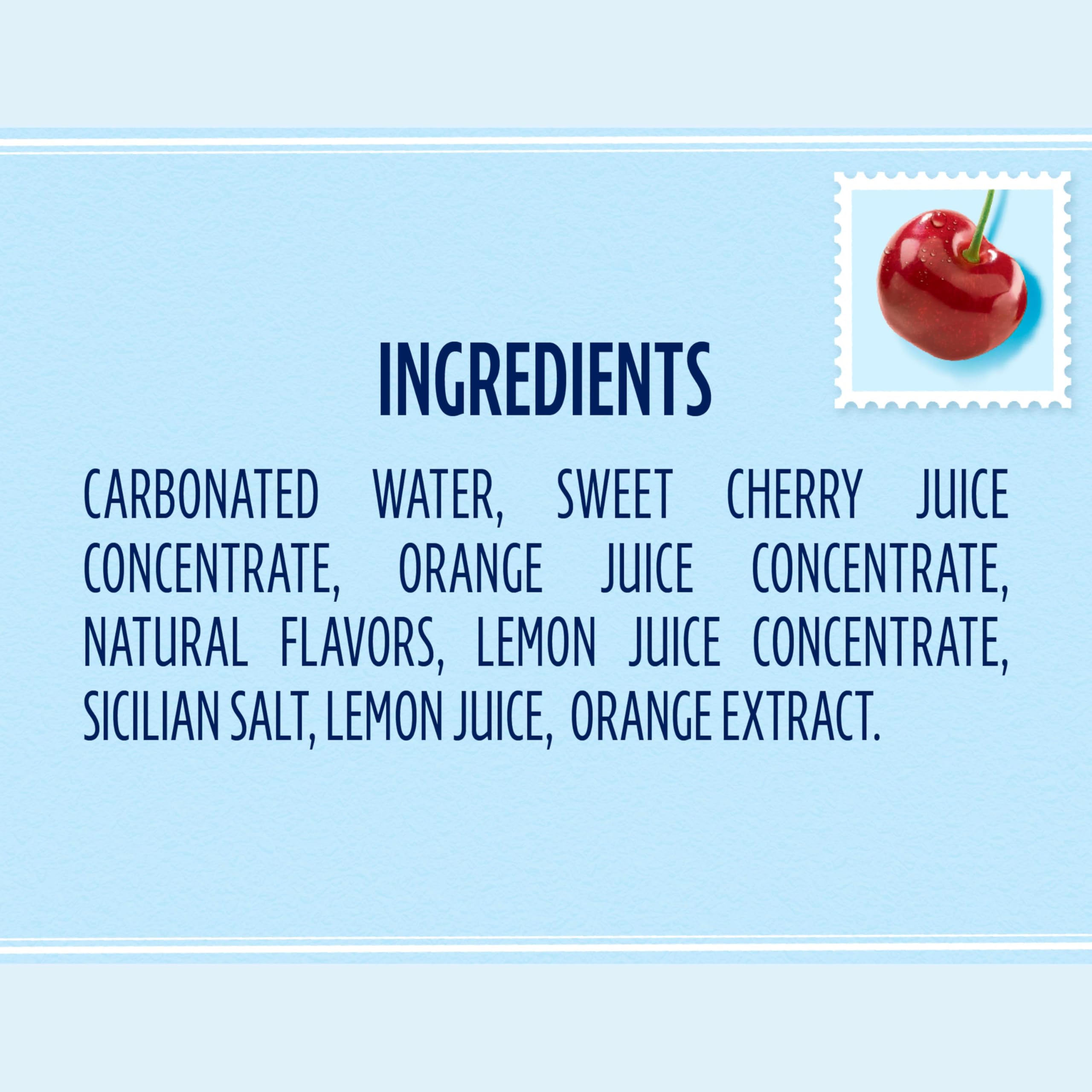 Sanpellegrino CIAO Cherry being poured into a glass