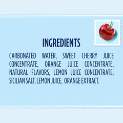 Sanpellegrino CIAO Cherry being poured into a glass